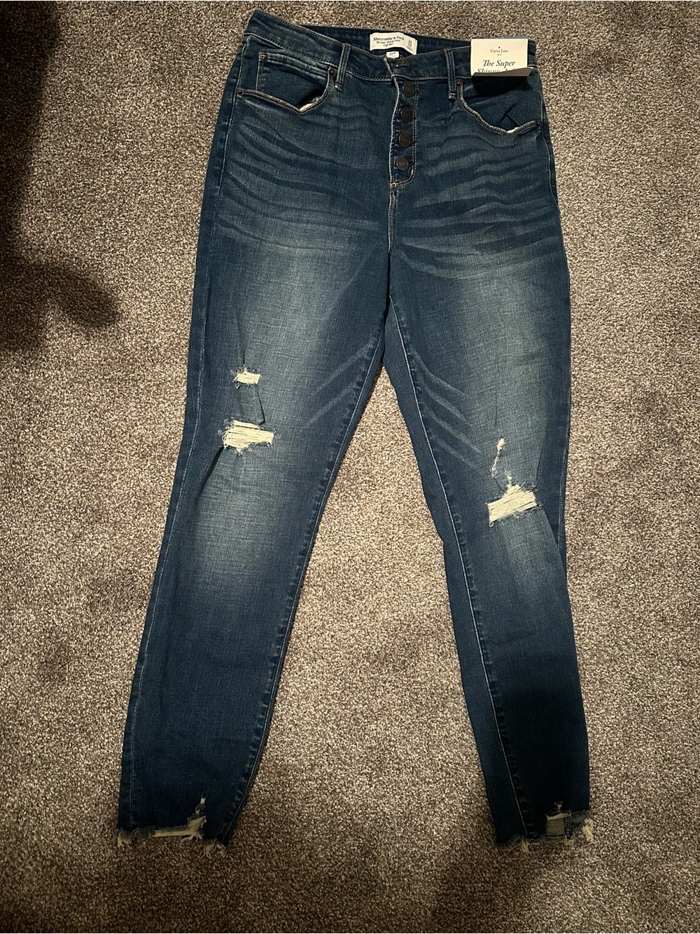 Curve Love Abercrombie & Fitch The Super Skinny Ankle - High Rise